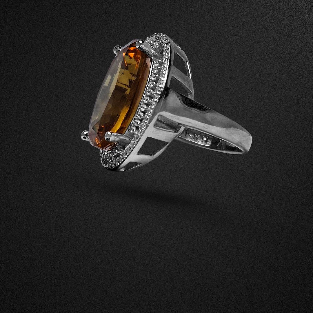 انگشتر نقره زنانه الکساندریت جادویی بزرگ