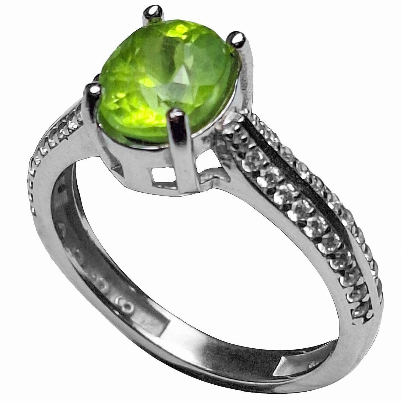 انگشتر نقره زنانه زبرجد افریقایی