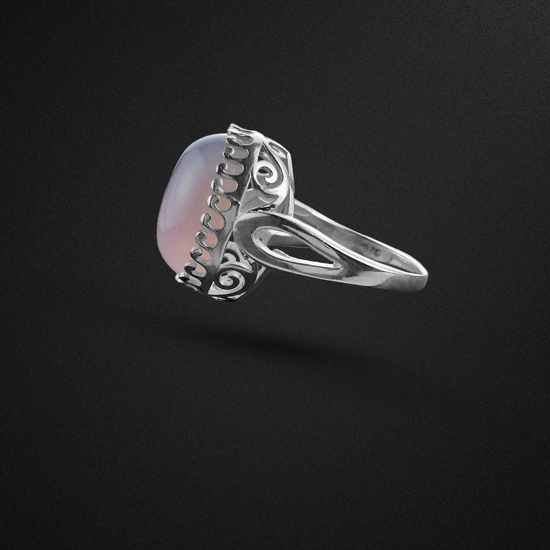 انگشتر نقره زنانه عقیق سوسنی